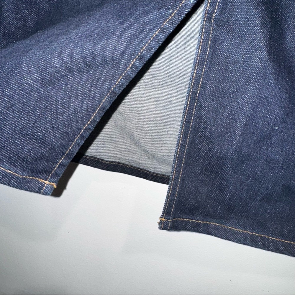 Like new vintage Gap Denim stretch denim Midi Jean Skirt size 8 - Picture 2 of 9